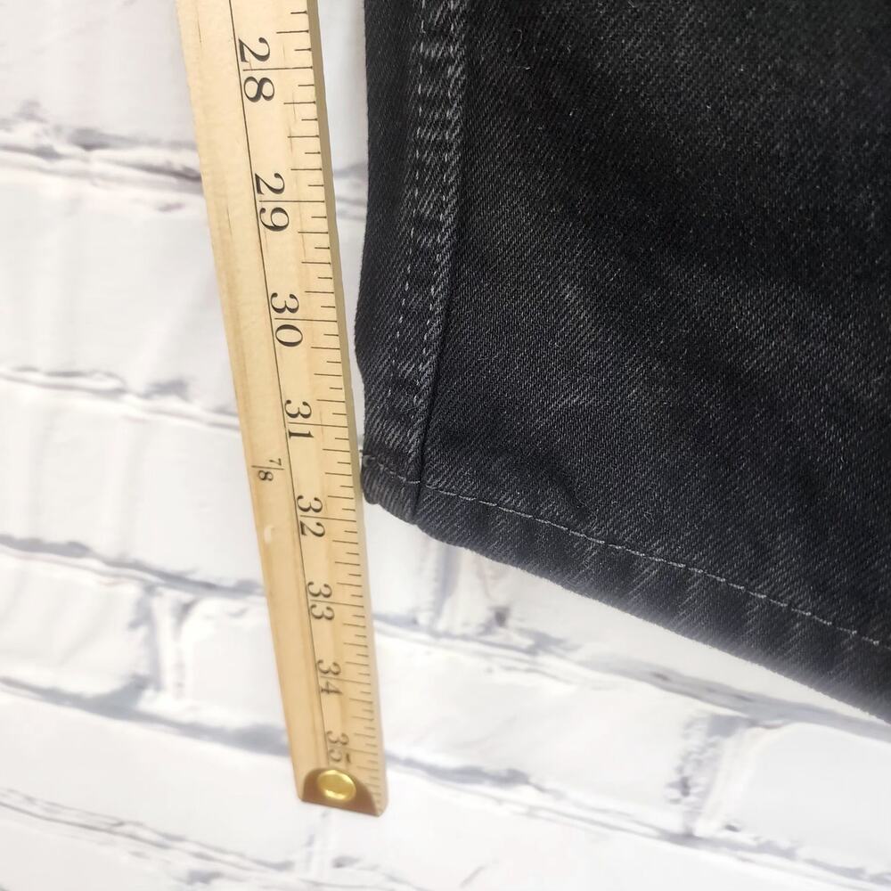 Levis 505 Jeans Mens 36x34 Straight leg Black classic Blokecore Bikercore - Picture 8 of 9